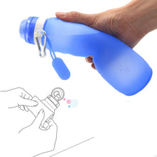 Load image into Gallery viewer, 600ml Silicone Folding Water Bottle